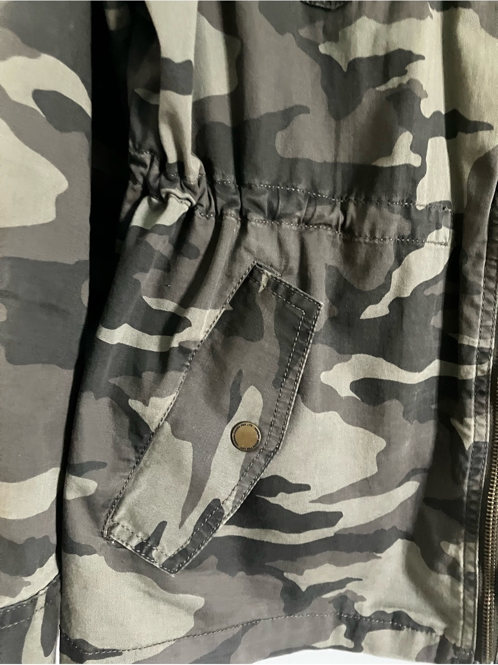 Sonoma Camo Utility Jacket XL | Zip Front Military Style Lightweight Jacket - Picture 5 of 12